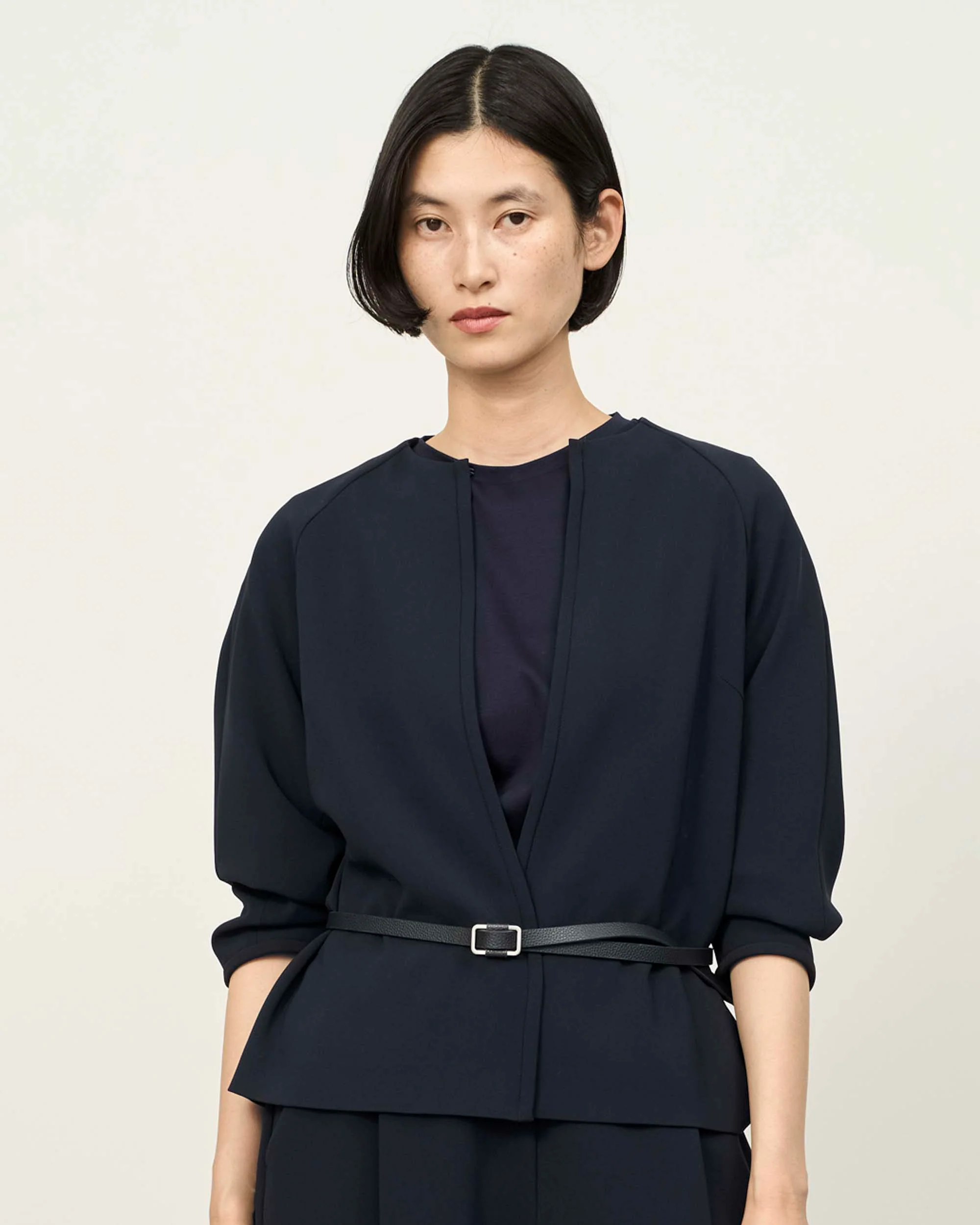 ヴィーガンレザレットバックル細ベルト - Image 13