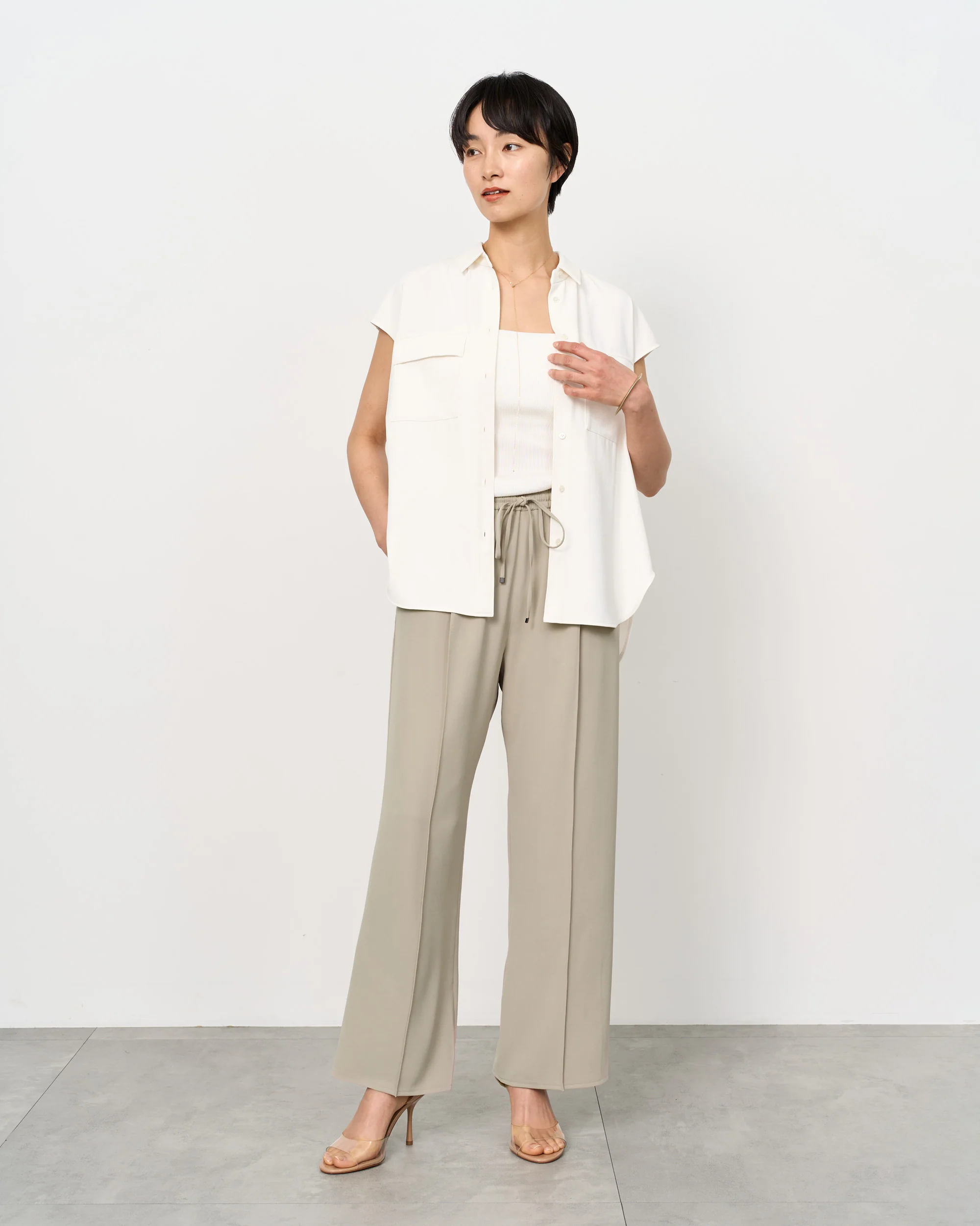 ヴィンテージサテンドロストワイドパンツ - Image 29