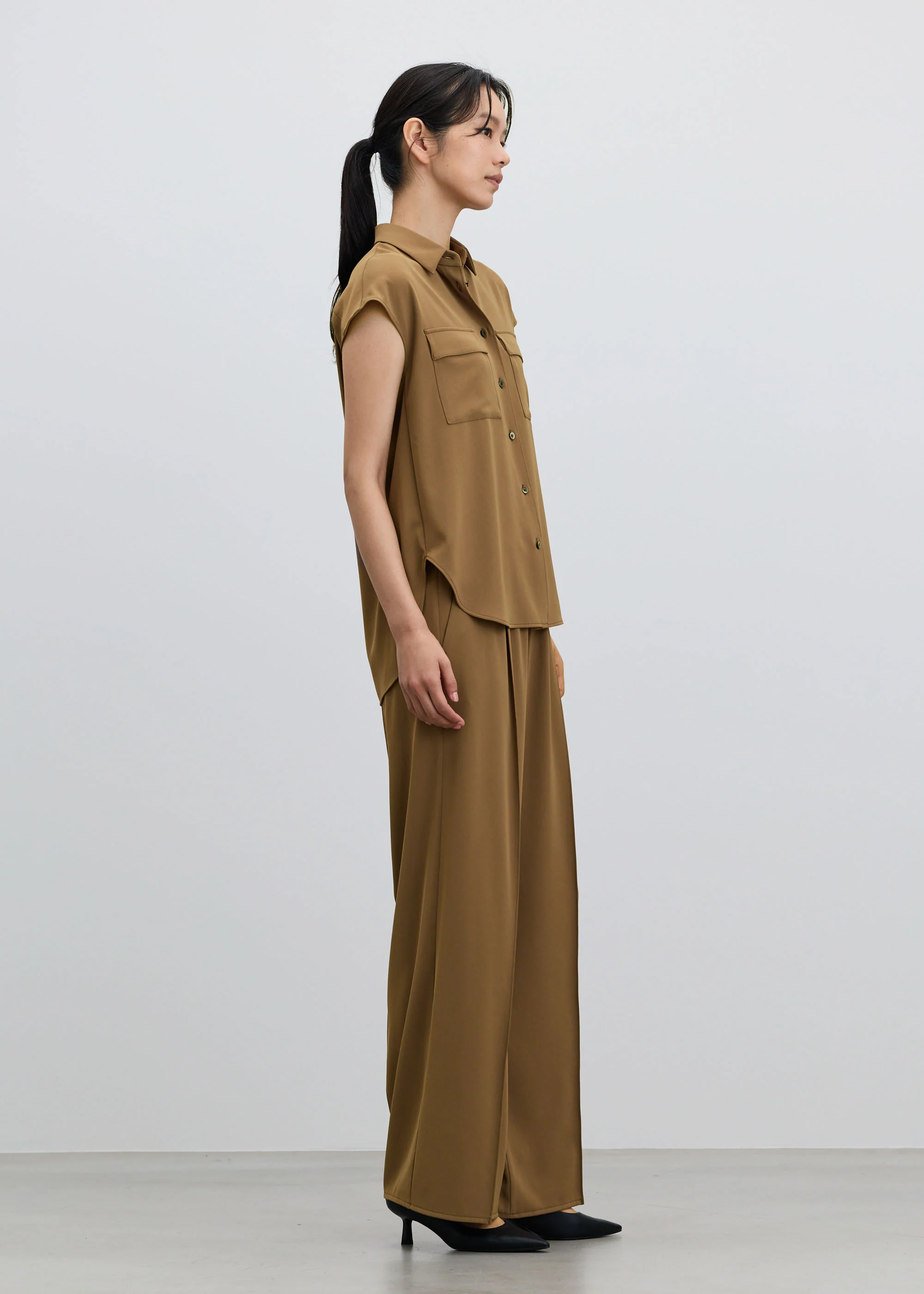ヴィンテージサテンドロストワイドパンツ - Image 4