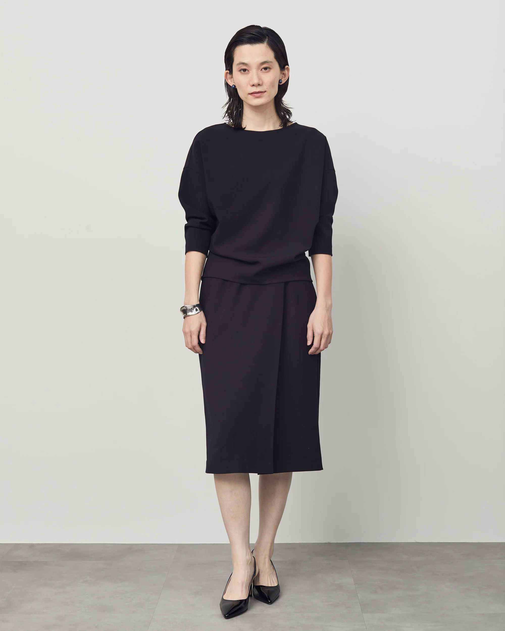 ウールライクコクーンブラウス8分袖 - Image 16