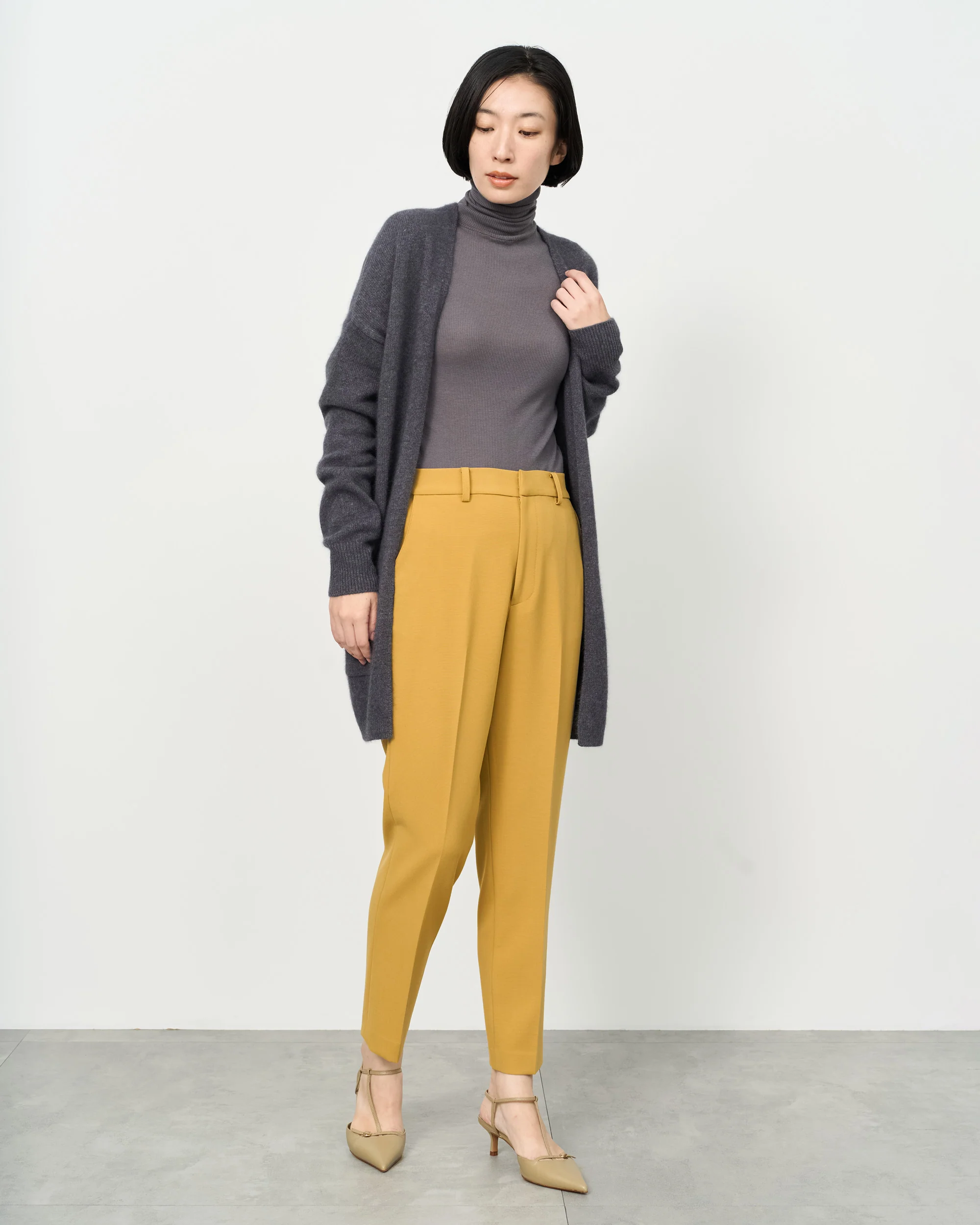 ウールライクセンタープレスパンツ（YELLOW） - Image 2