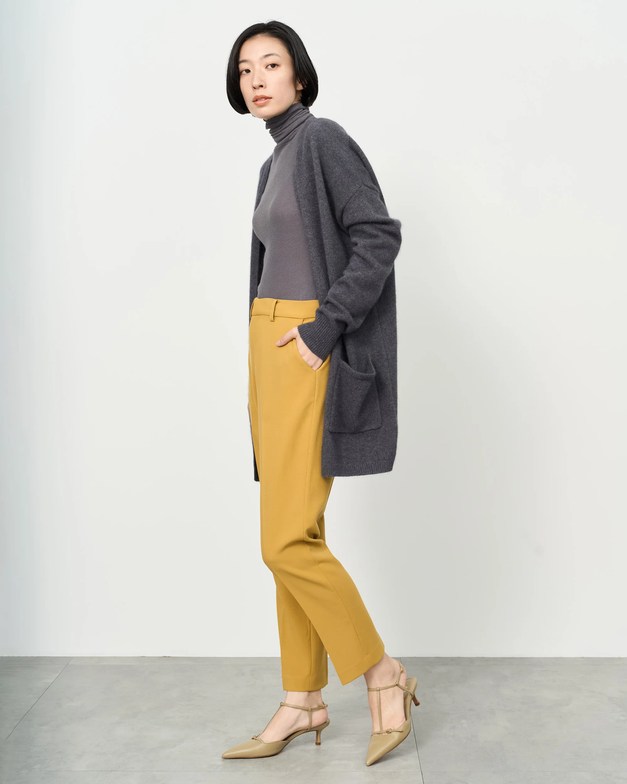 ウールライクセンタープレスパンツ（YELLOW） - Image 3