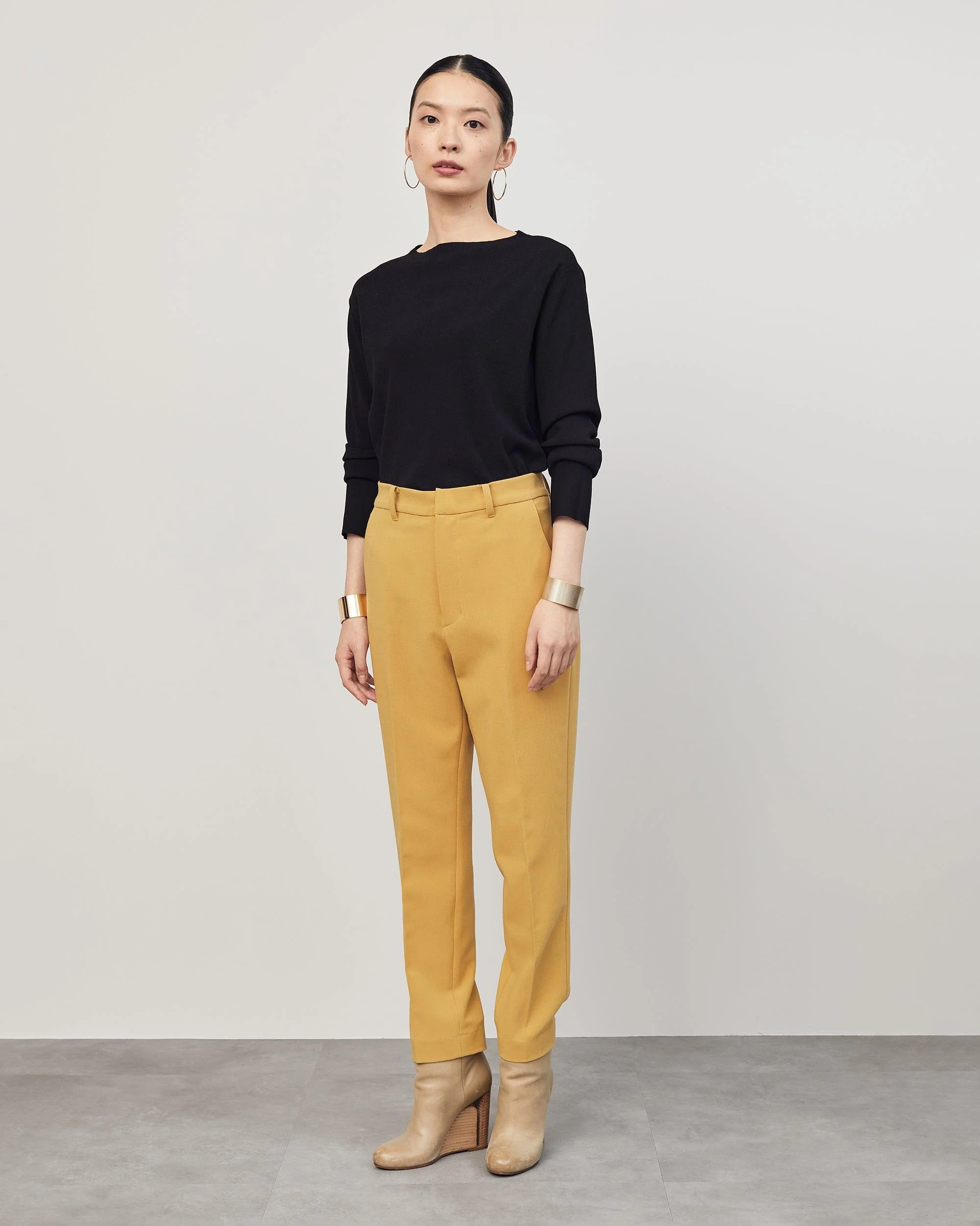 ウールライクセンタープレスパンツ（YELLOW） - Image 6