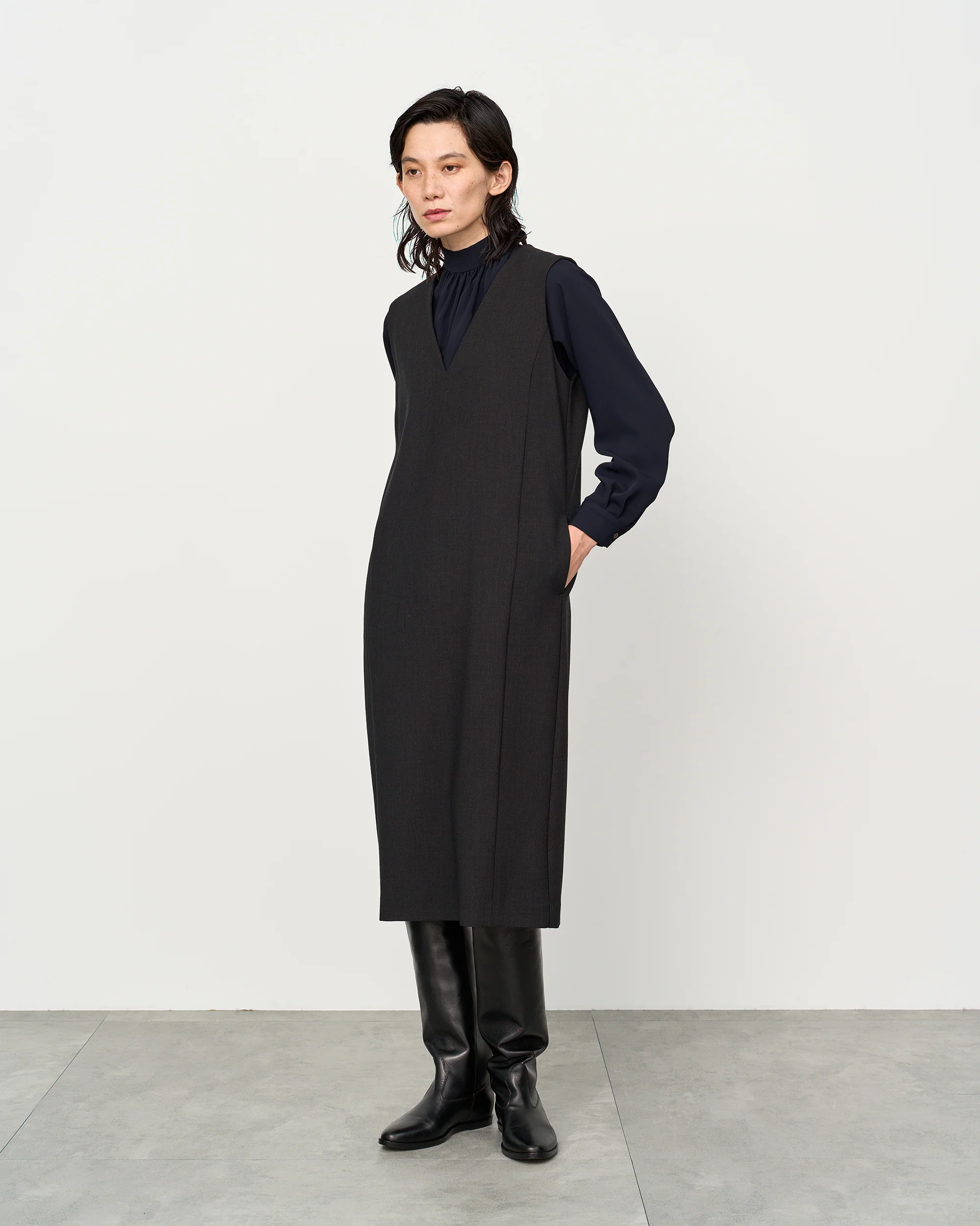 ウールライクジャンパースカート - Image 19