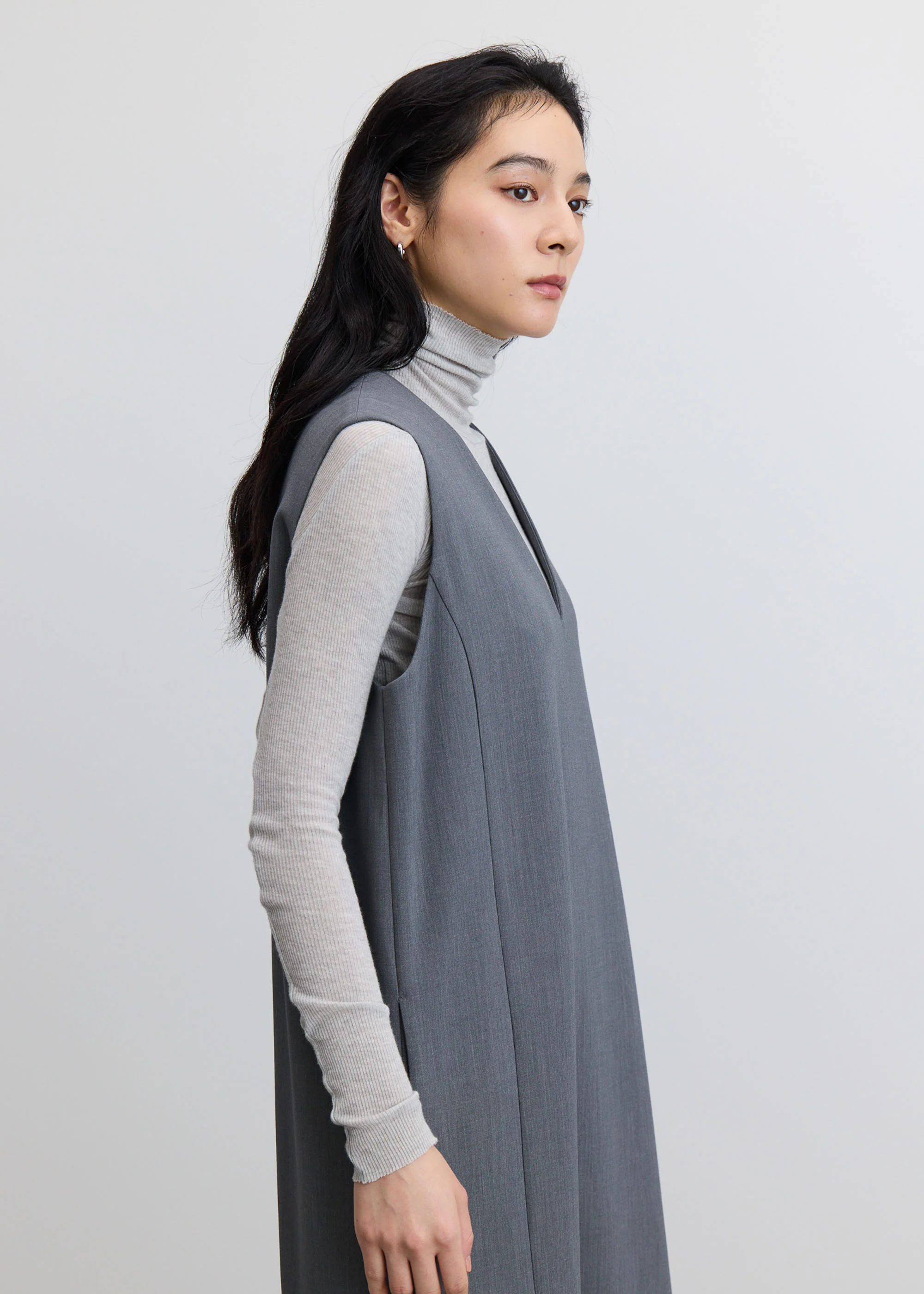 ウールライクジャンパースカート - Image 5