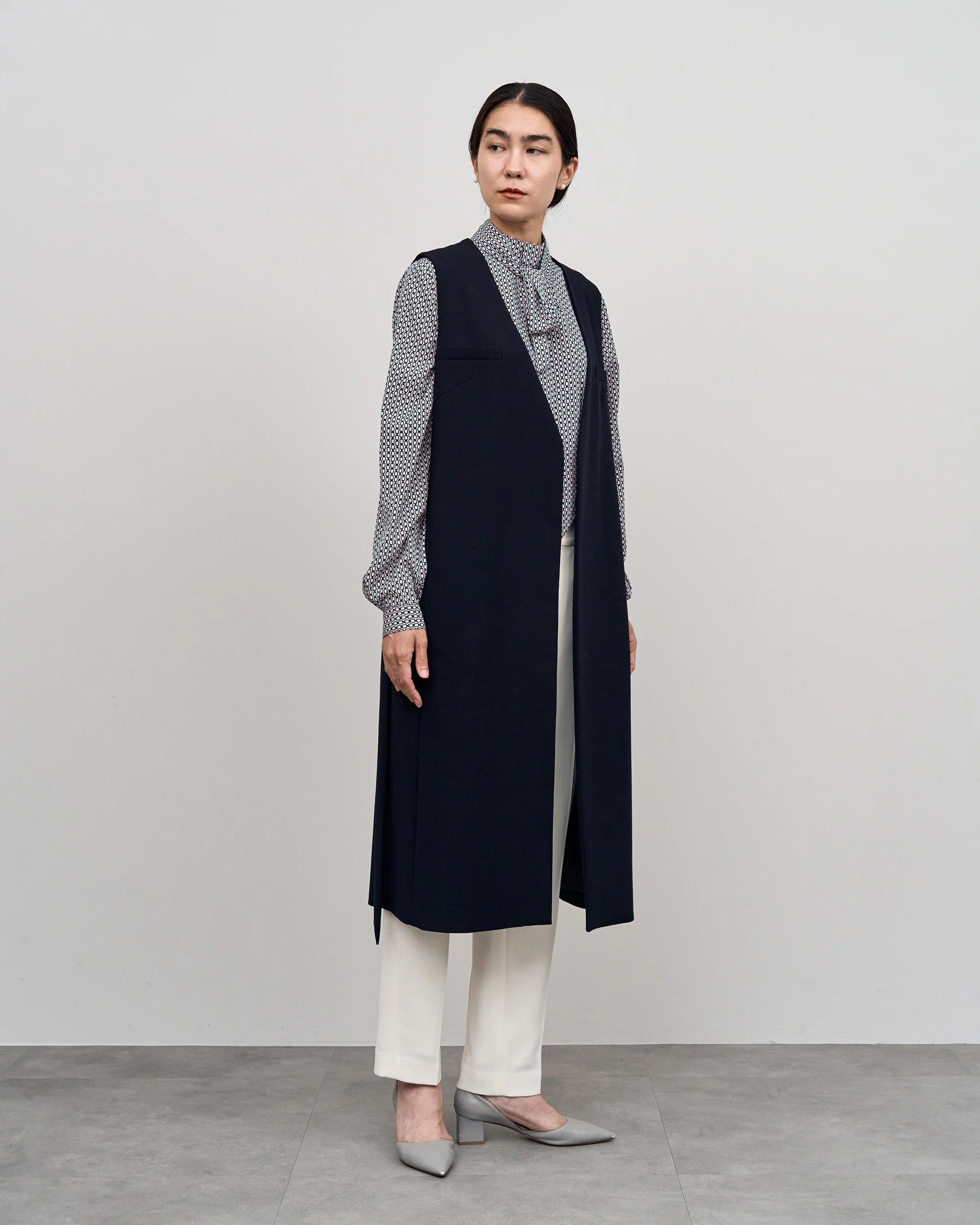 ウールライクロングジレ - Image 3